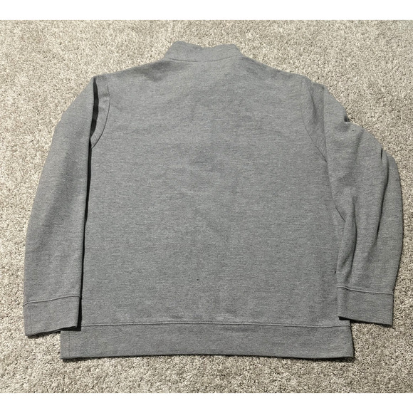 Vineyard Vines Men’s L Gray 1/4 Zip Pullover Sweatshirt Whale Logo Cotton Blend - Picture 8 of 8